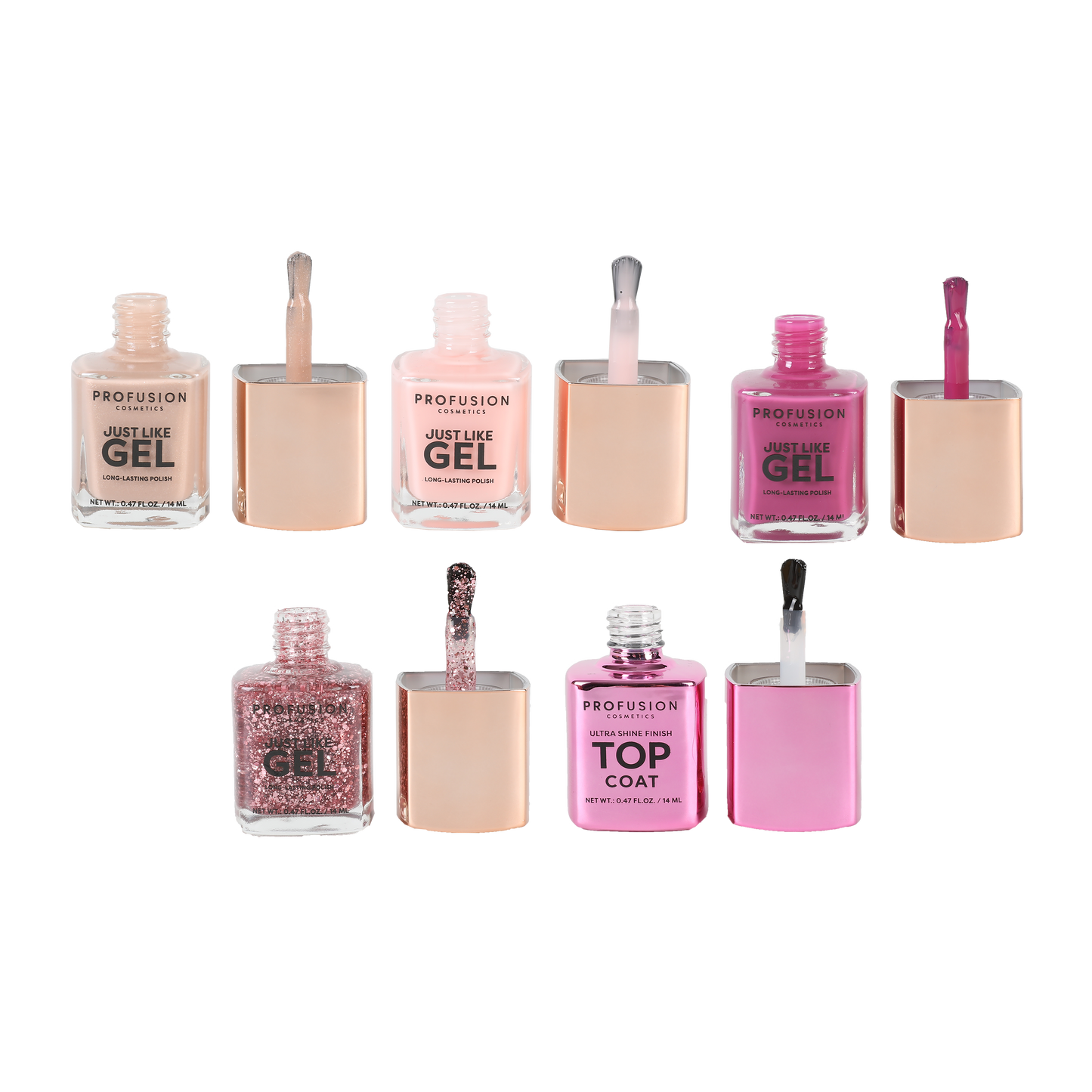 Profusion Shining Star Gel Effect Nail Polish Set