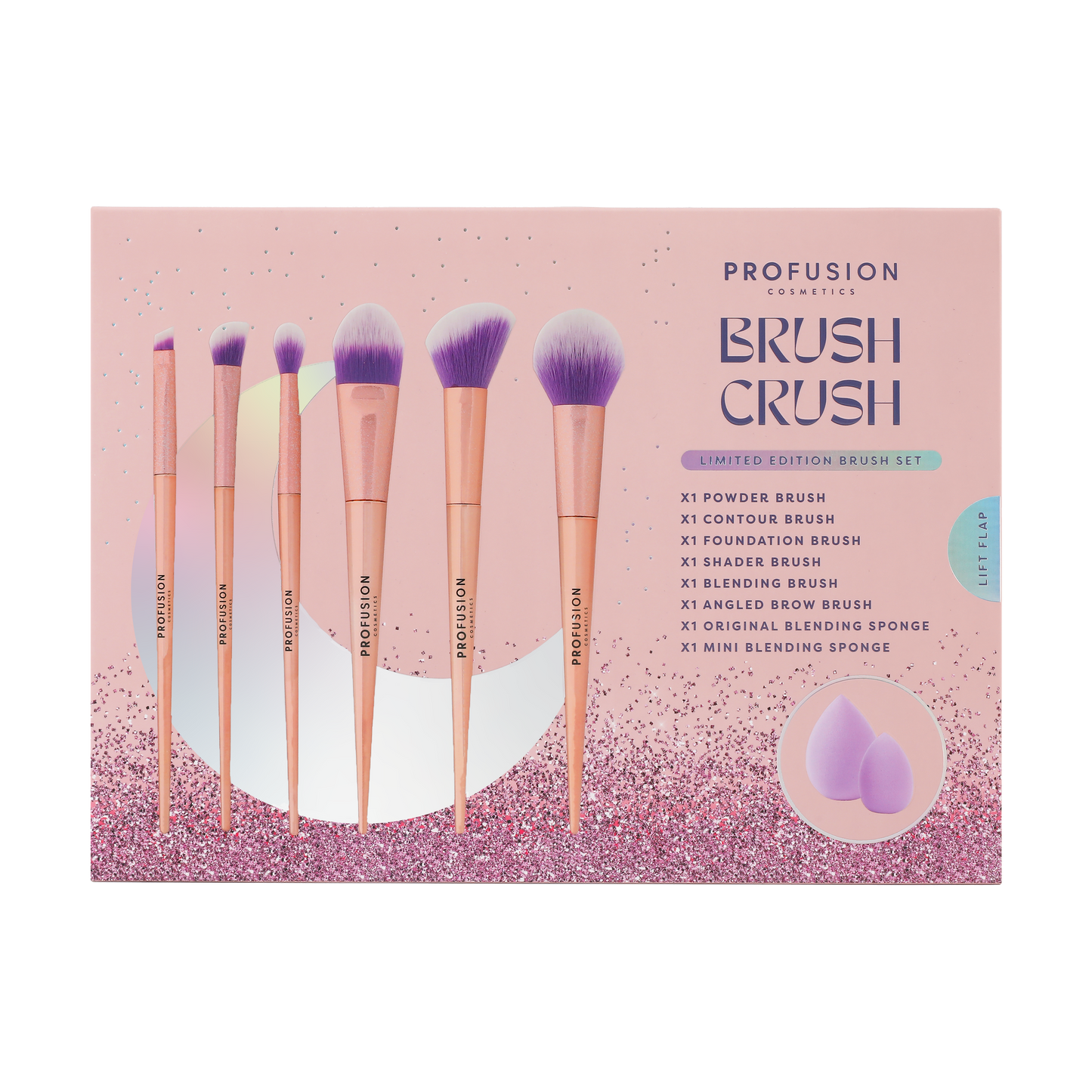 Proufusion Brush Crush 8 pc Face & Eye Brush Set