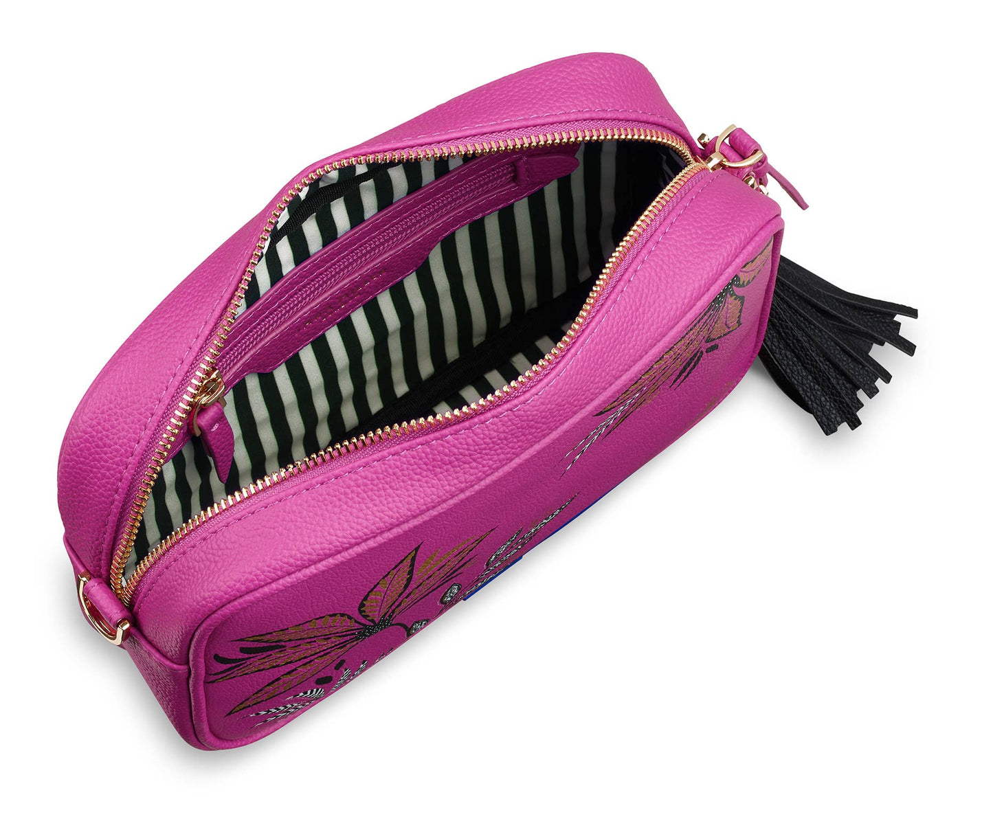 Sara Miller Camera Crossbody: Botanic Pink