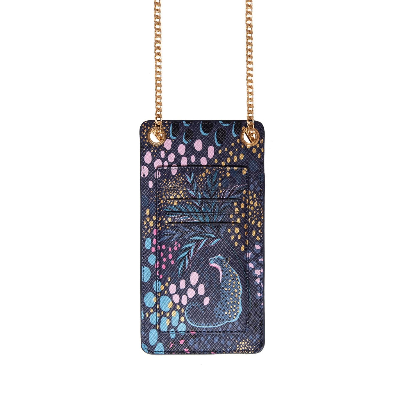 Sara Miller Phone Pouch: Ostrich Mint