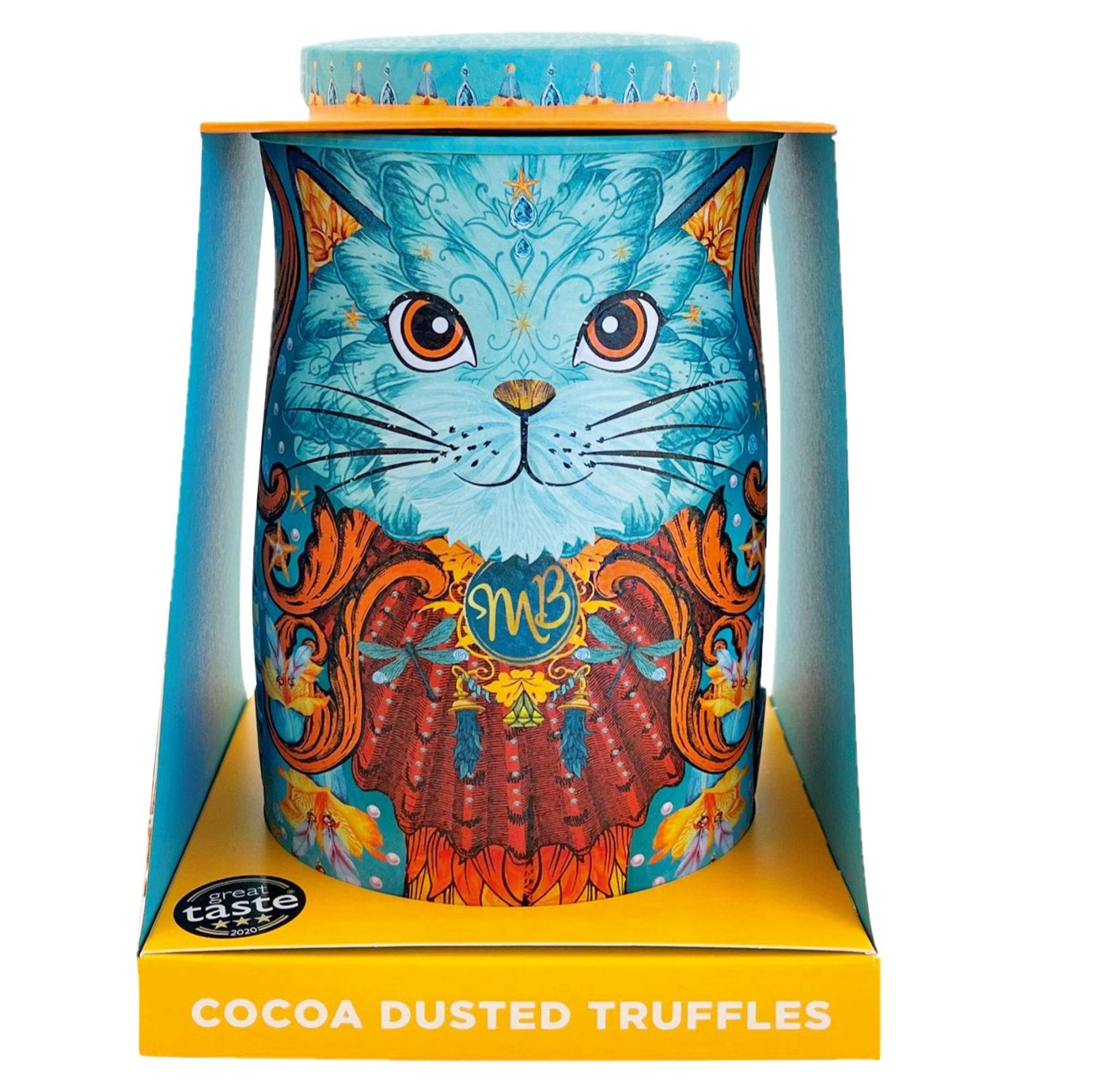 Monty Bojangles Spirit Blue Cat Tin of Coconut Crush Truffles (135g)