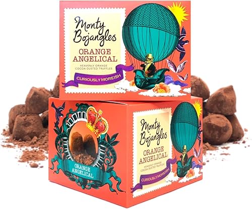 Monty Bojangles Orange Angelical Gift Box of Cocoa Dusted Truffles (150g)