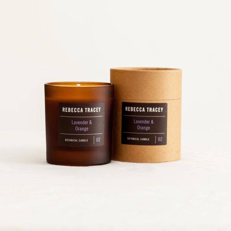 Rebecca Tracey Lavender & Orange Candle