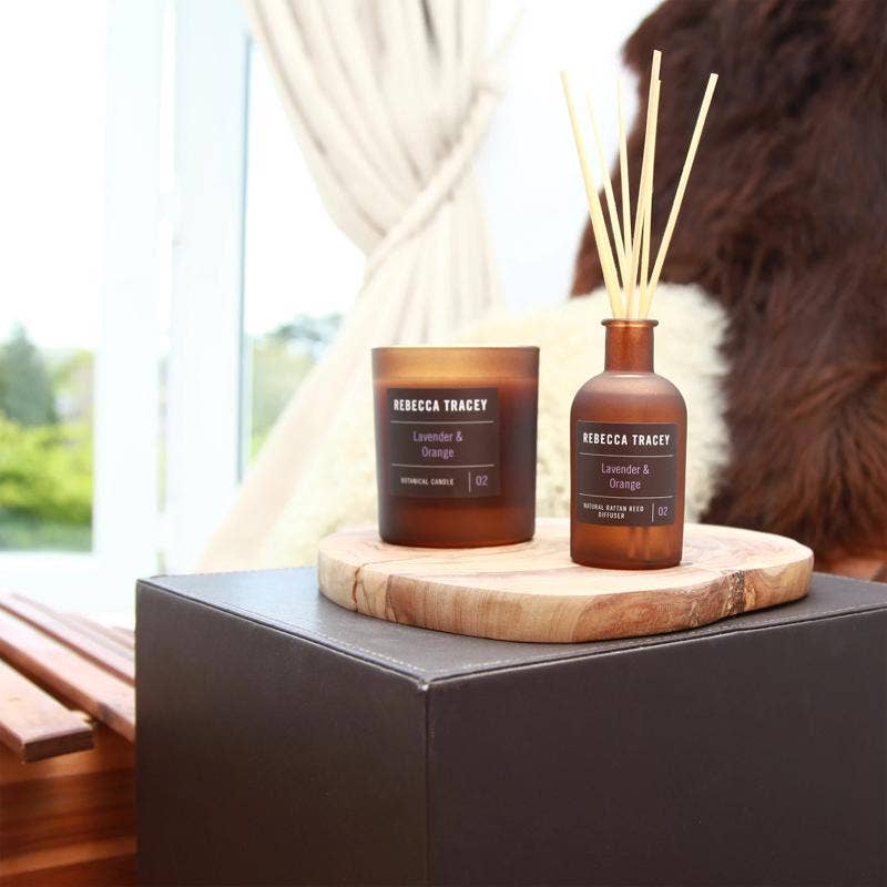 Rebecca Tracey Lavender & Orange Candle