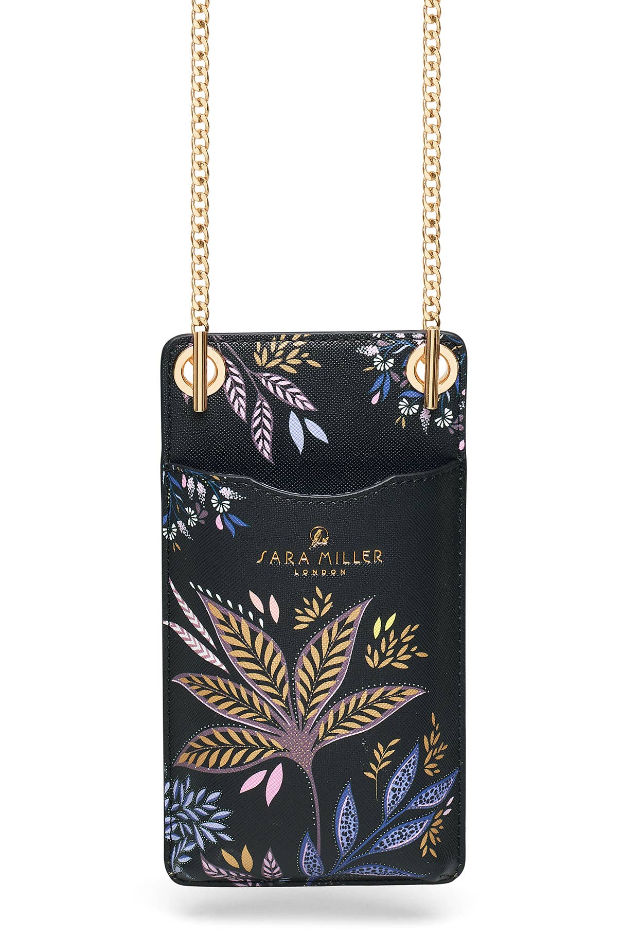 Sara Miller Phone Pouch: Ostrich Mint