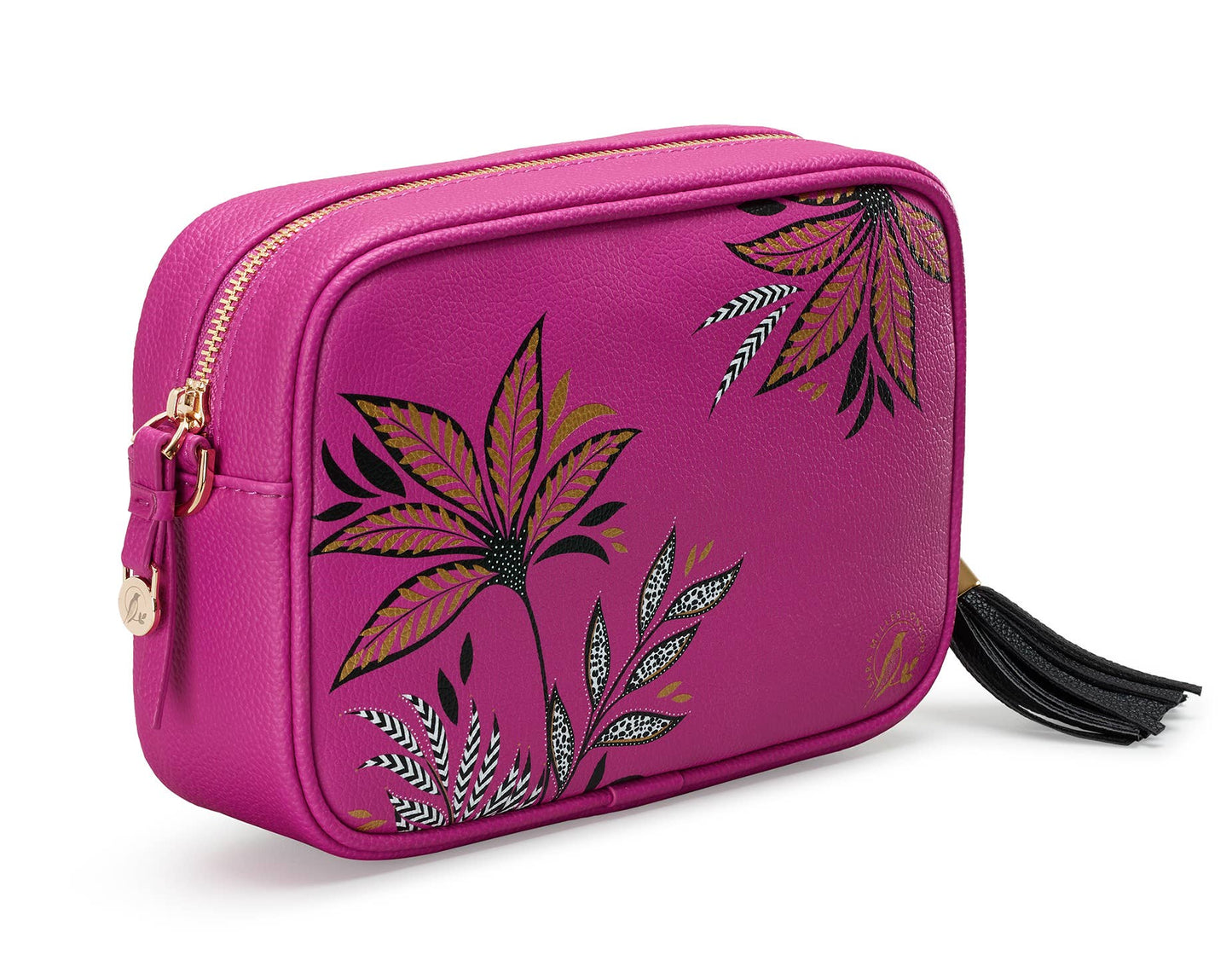 Sara Miller Camera Crossbody: Botanic Pink