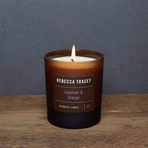 Rebecca Tracey Lavender & Orange Candle