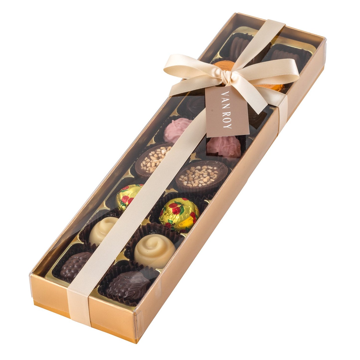 Van Roy 16 Belgian Milk, Dark and White Chocolates (220g)
