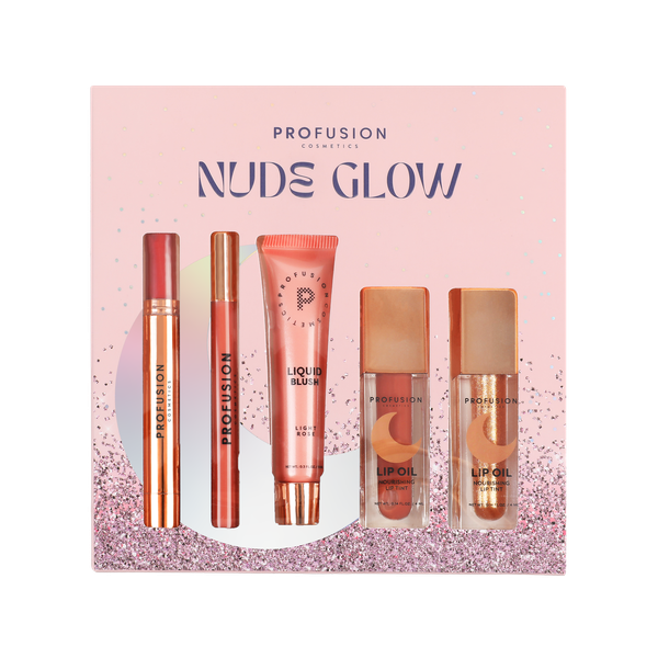 Profusion Nude Glow 5 pc Lip & Blush Set