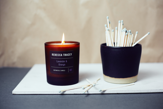 Rebecca Tracey Lavender & Orange Candle
