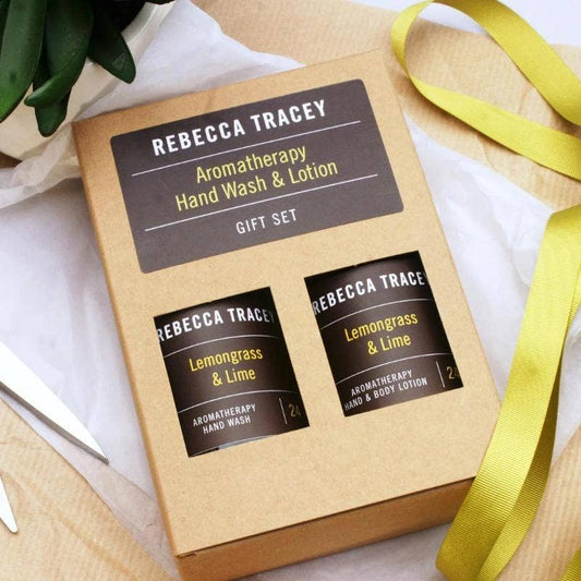 Rebecca Tracey Lemongrass & Lime Hand Wash and Lotion Gift Set