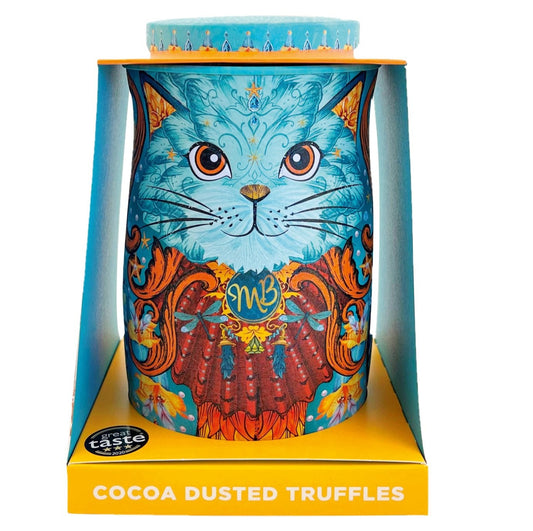 Monty Bojangles Spirit Blue Cat Tin of Coconut Crush Truffles (135g)