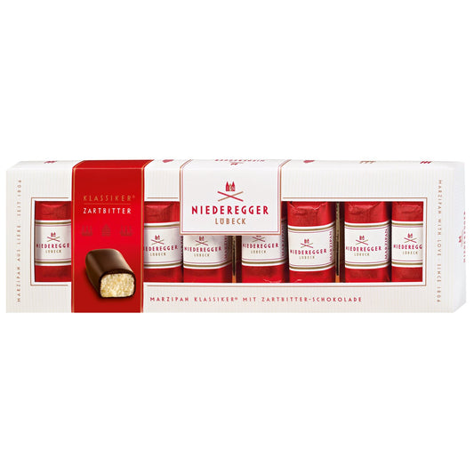 Niederegger Dark Chocolate Covered Marzipan Mini Loaves in Gift Box (100g)