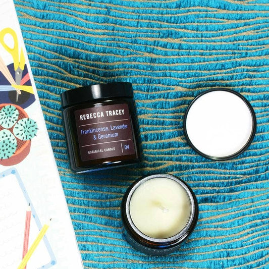 Rebecca Tracey Frankincense, Lavender & Geranium Travel Candle