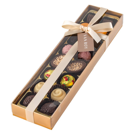 Van Roy 16 Belgian Milk, Dark and White Chocolates (220g)