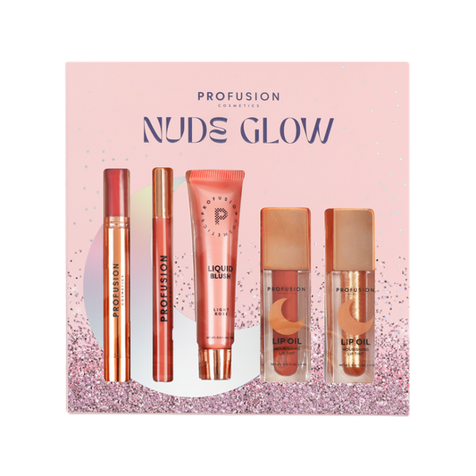 Profusion Nude Glow 5 pc Lip & Blush Set